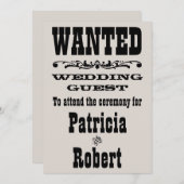 Mariage occidental| Invitation (Devant / Derrière)