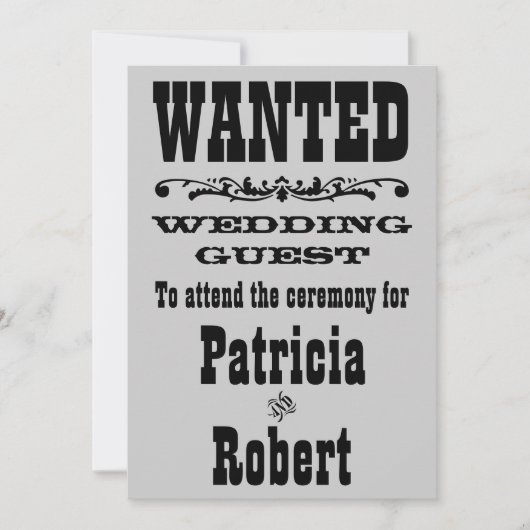 Mariage occidental | Invitation (Devant)