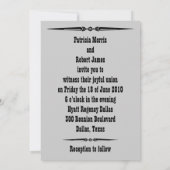 Mariage occidental | Invitation (Dos)