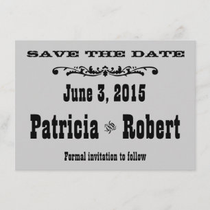 Mariage occidental Save the date