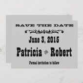 Mariage occidental | Save the date (Devant / Derrière)