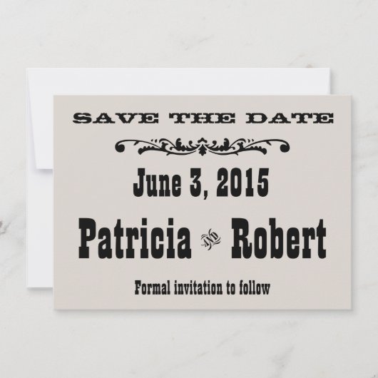 Mariage occidental | Save the date (Devant)