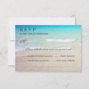 Mariage Océan Tropical RSVP Avec Entrées