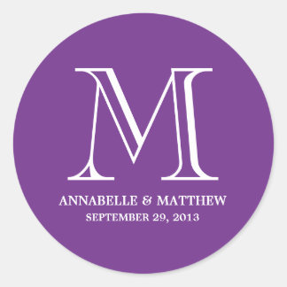 Mariage officiel Monogramme Favoriser Étiquette