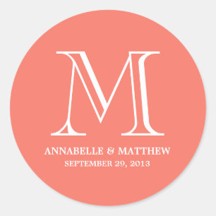 Mariage officiel Monogramme Favoriser Étiquette