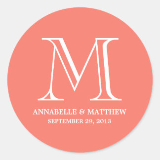 Mariage officiel Monogramme Favoriser Étiquette