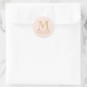 Mariage officiel Monogramme Favoriser Étiquette (Sac)