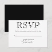 Mariage officiel RSVP (Devant / Derrière)