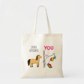 Mariage Officier Unicorn Funny Proposition Sac fou (Devant)