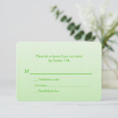 Mariage Ombre Bilingue Vert RSVP (Debout devant)