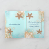 Mariage orange bleue MERCI (Intérieur)