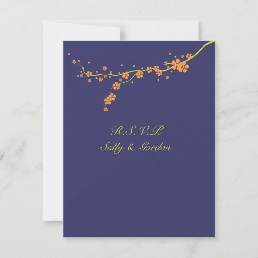 Mariage Orange Blossom RSVP (Devant)