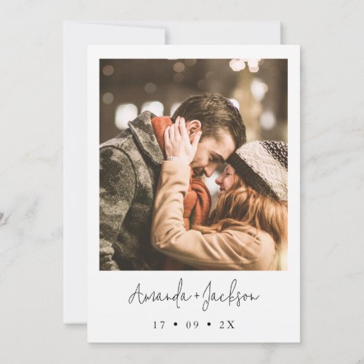 Mariage Orange Cactus Moderne Enregistrer La Carte (Dos)