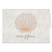 Mariage Orange Rustic Seashell (Devant horizontal)