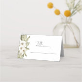 Mariage Orchidée blanche Cartes de place (Devant)