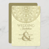 Mariage oriental - Invitation (Devant / Derrière)