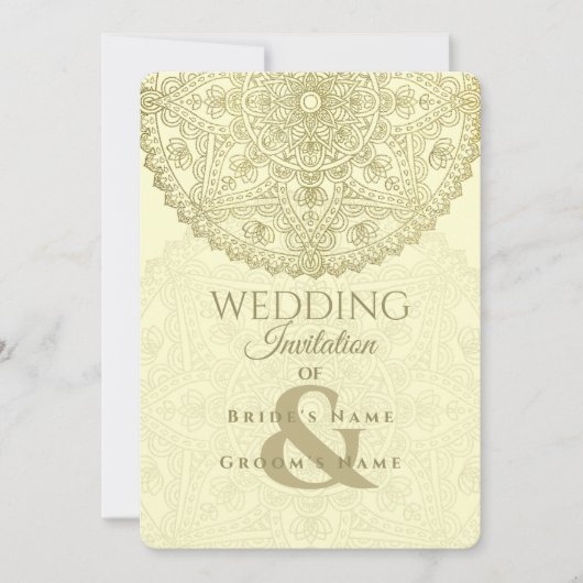 Mariage oriental - Invitation (Devant)