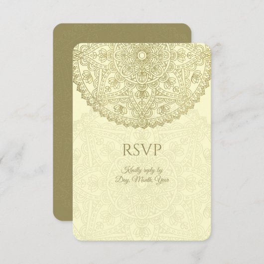 Mariage Oriental - Invitation (Devant / Derrière)