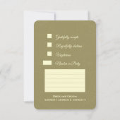 Mariage Oriental - Invitation (Dos)