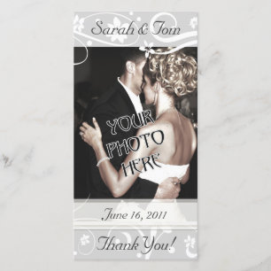 Mariage ou autre Merci Carte photo Customisé