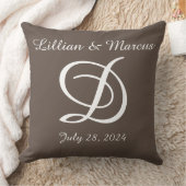 Mariage ou coussin d'anniversaire monogrammed (Couverture)