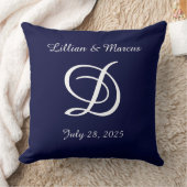 Mariage ou coussin d'anniversaire monogrammed (Couverture)