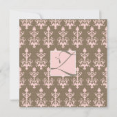 Mariage ou invitation de Fête de la mariée (Dos)