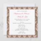 Mariage ou invitation de Fête de la mariée (Devant)