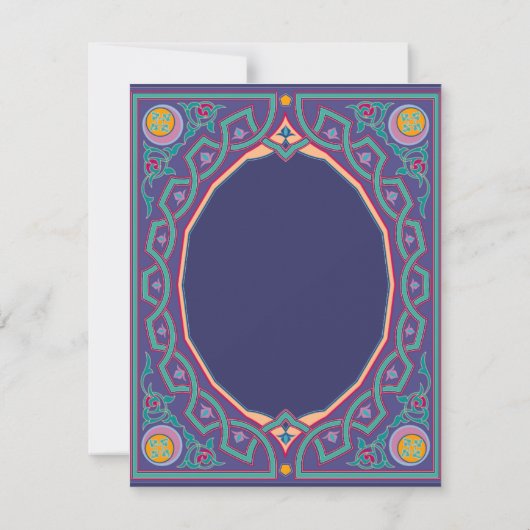 Mariage ou invitation indien musulman indou de (Dos)
