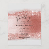 Mariage pailleté or rose pas cher aspect feuille m (Devant)