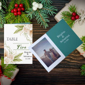 Mariage Pampas plié Numéro de table