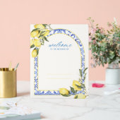 Mariage Panneau de bienvenue, citrons, été, italie (Mariage)