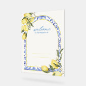 Mariage Panneau de bienvenue, citrons, été, italie (Angle)