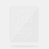 Mariage Panneau du panneau d'invité, signe du livr (Recto)