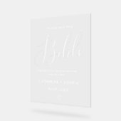 Mariage Panneau du panneau d'invité, signe du livr (Angle)