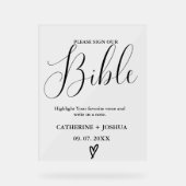 Mariage Panneau du panneau d'invité, signe du livr (Recto)