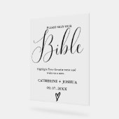 Mariage Panneau du panneau d'invité, signe du livr (Angle)