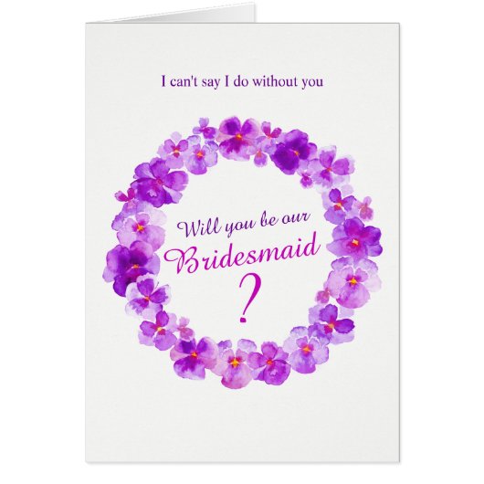 Mariage pansy violet serez-vous notre servante d'h (Devant)