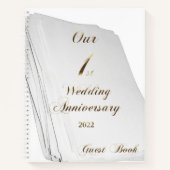 mariage papier 2022 Notre 1er anniversaire Livre d (Devant)