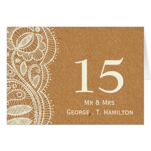 Mariage papier dentelle et Kraft (Devant Horizontal)