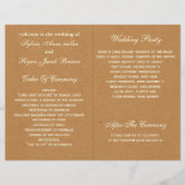 Mariage papier dentelle et Kraft (Dos)