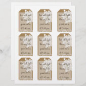 Mariage papier Kraft : Balises préférées Sparkler (Devant / Derrière)