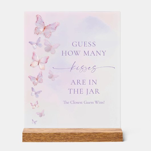 Mariage papillon Jeux de devinette Combien de bais