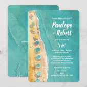 Mariage par Sea Invitation (Devant / Derrière)