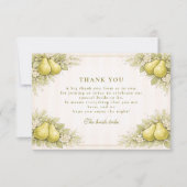 Mariage Parfait Poire Rose – Invitation de Fête de (Devant)