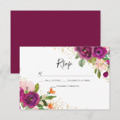 Mariage Parfait : Réponse Burgundy Rose (Devant / Derrière)