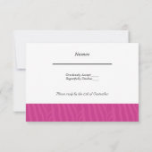 Mariage parfaitement rose RSVP (Dos)