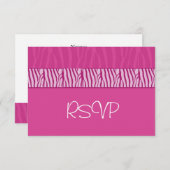 Mariage parfaitement rose RSVP (Devant / Derrière)