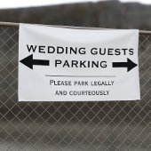 Mariage Parking Flèche directionnelle Bannière