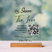 Mariage Partager La Table Love QR Code (Neutre)